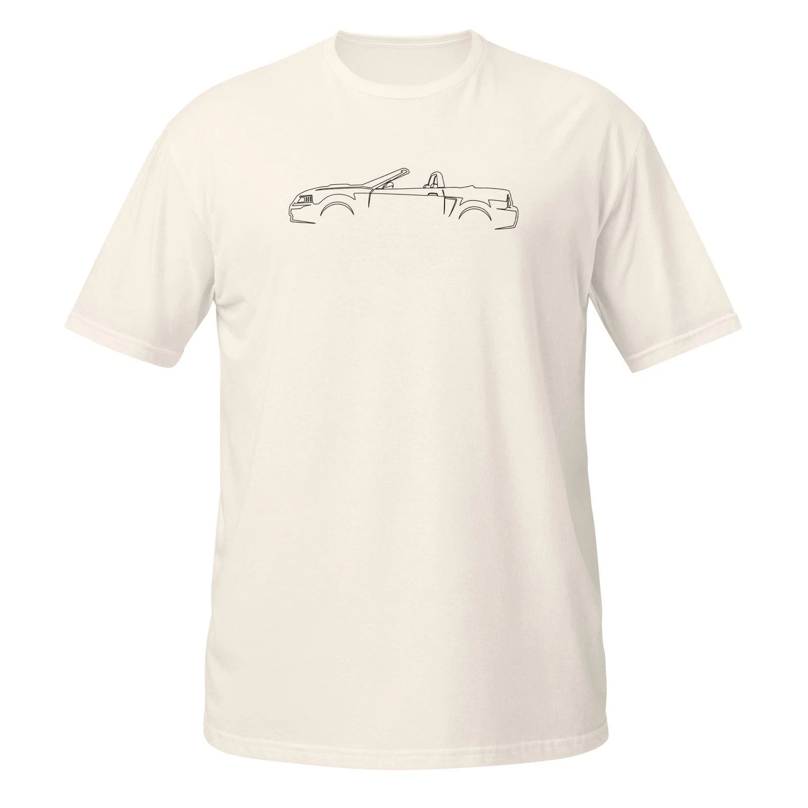Comfy T-Shirt For Ford Mustang GT Convertible 2002 Car Lovers Birthday Gift Tee
