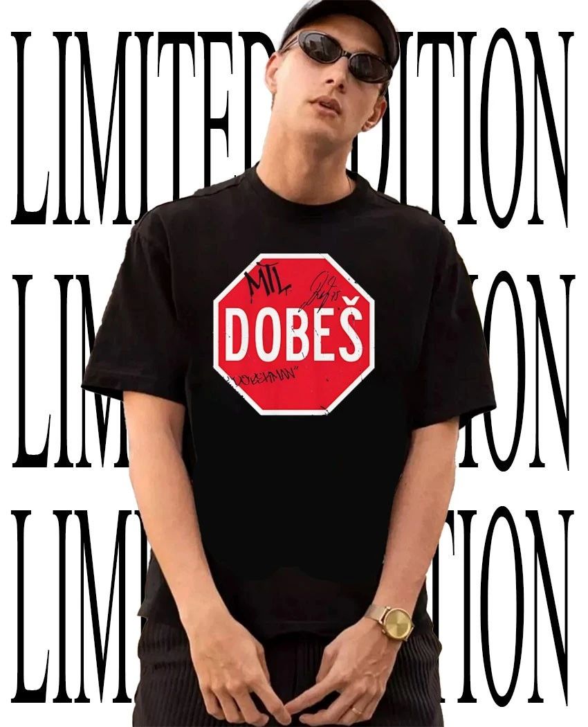 Doberman Jakub Dobeš Montreal Canadiens signature stop sign shirt