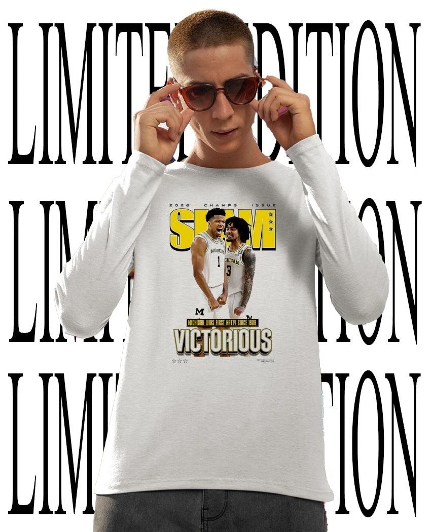 SLAM Michigan Wolverines Men’s National Champs Victorious 2026 shirt