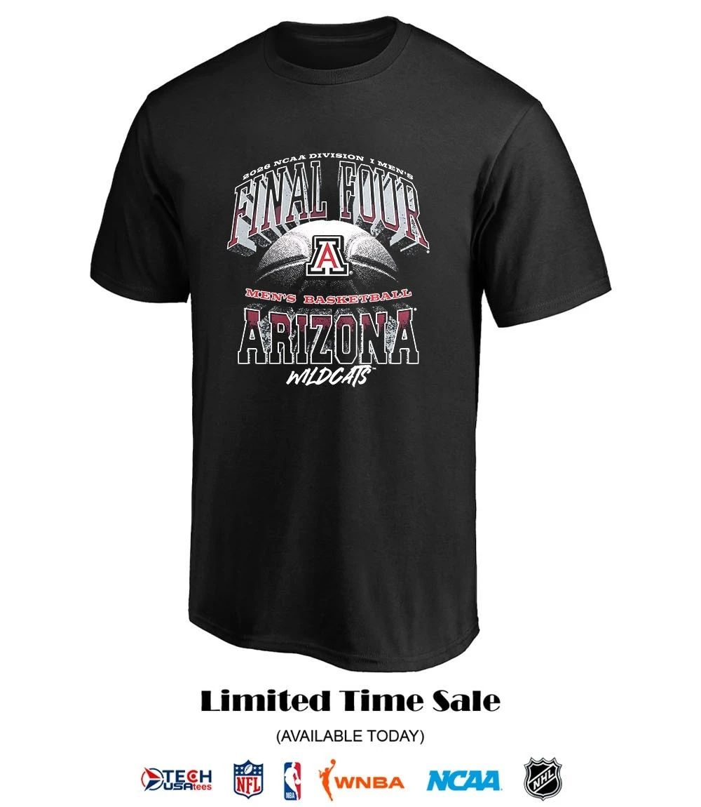 2026 NCAA Division I Men’s Basketball Final Four Arizona Wildcats shirt
