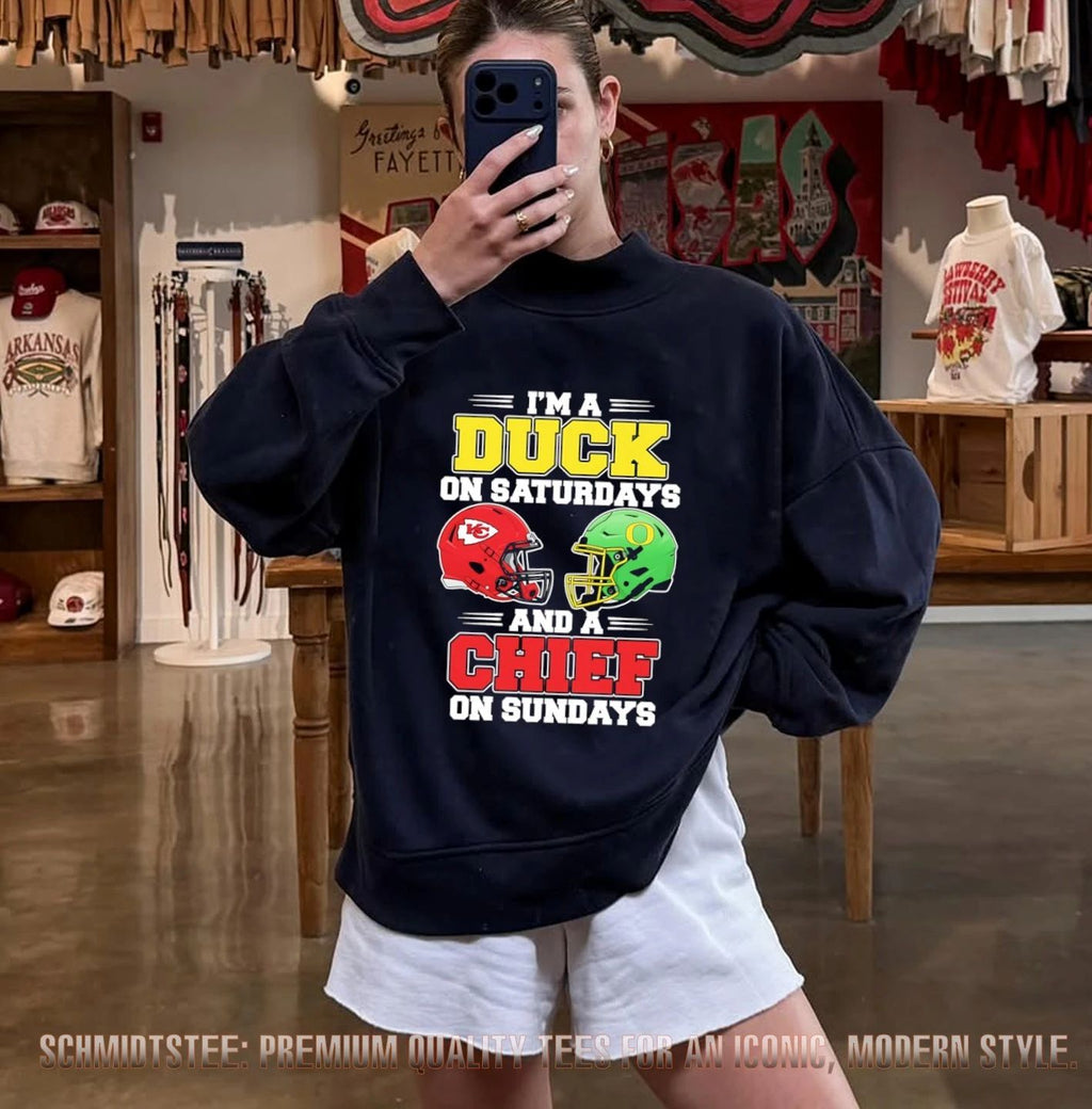 I’m a Duck on Saturdays and a Chief on Sundays shirt