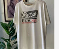 1987 R.E.M REM Band World Tour White T Shirt Full Size S-5XL