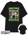 Greetings Huzz graphic shirt