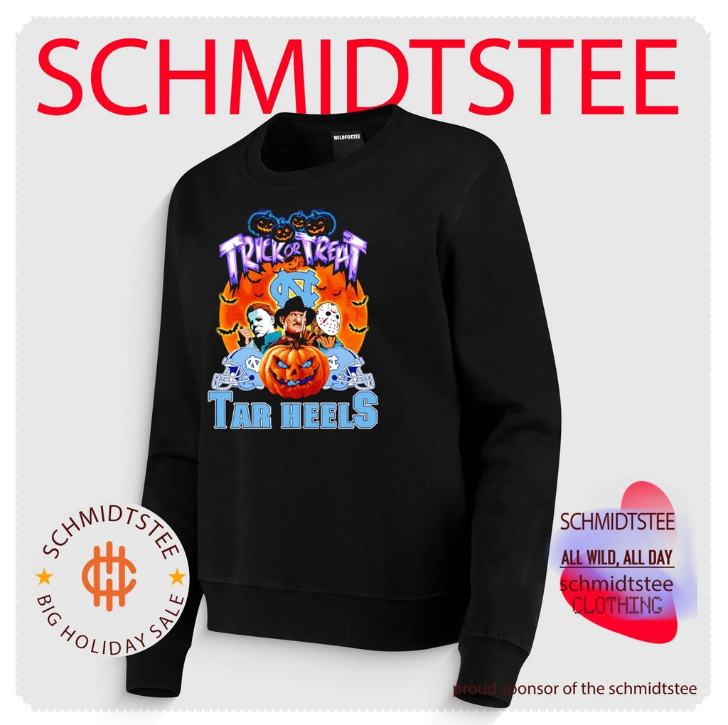 North Carolina Tar Heels x Horror Characters Trick Or Treat Halloween 2026 shirt