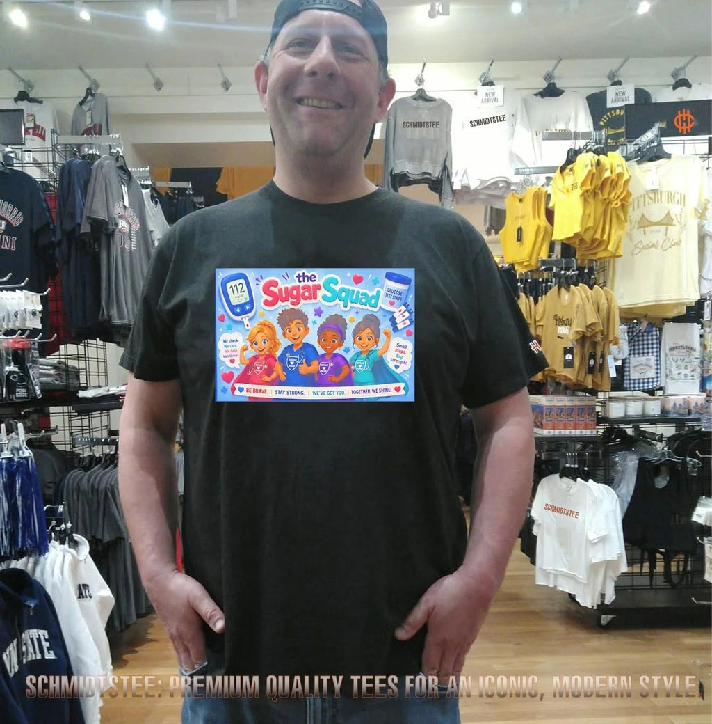 The Sugar Squad We Check We Care We Help Kids Thrive Small Steps Big Strength shirt
