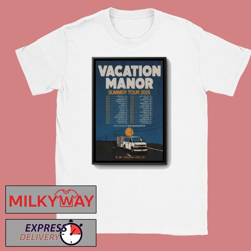 Vacation Manor Summer Tour 2026 Poster shirt