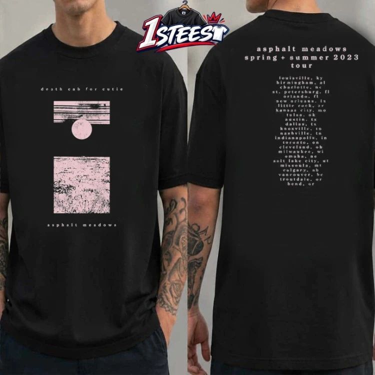 Death Cab For Cutie Asphalt Meadows Spring Summer 2023 Tour T-shirts