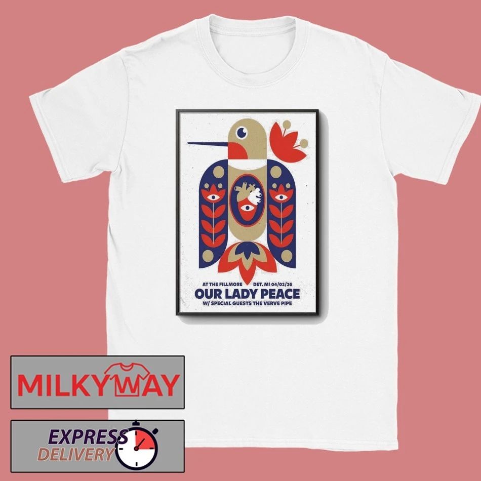 Our Lady Peace At The Fillmore Detroit On Apr 2 2026 Poster shirt