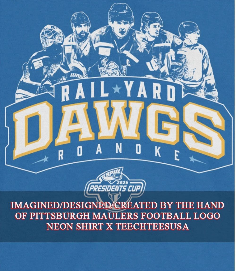 Roanoke Rail Yard Dawgs 2026 President Cup logo shirt