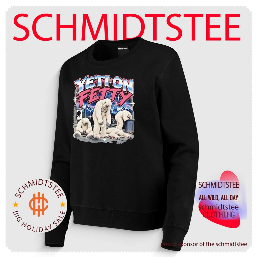 Yeti on Fetty Bootleg Style Bigfoot Sasquatch shirt