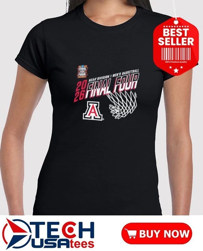 Arizona Wildcats 2026 NCAA Division I Men’s Basketball Final Four Net shirt by shopncaasports