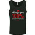 Funny Always Give 100% Unless Blood Donor Mens Vest Tank Top