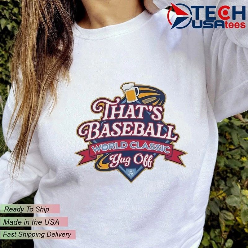 That’s Baseball World Classic Yug Off logo shirt