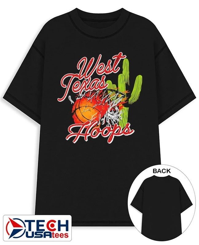 West Texas Hoops Basketball Desert Cactus vintage shirt