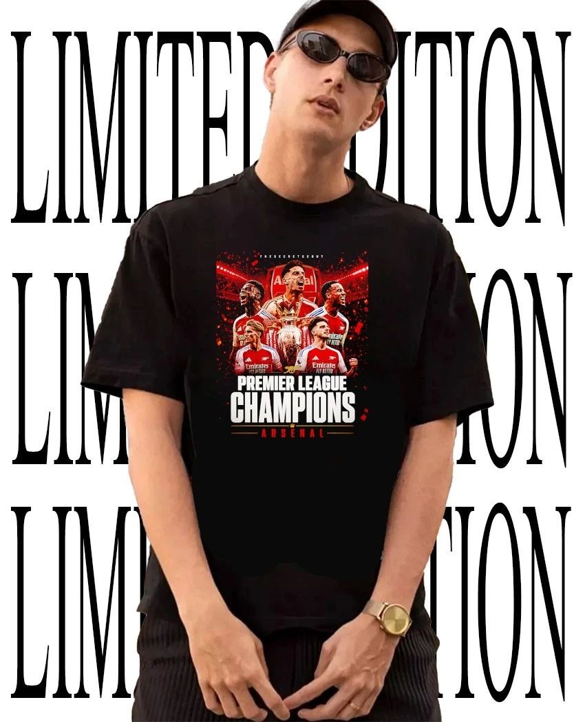 Premier League Champions Arsenal 2025-2026 poster shirt