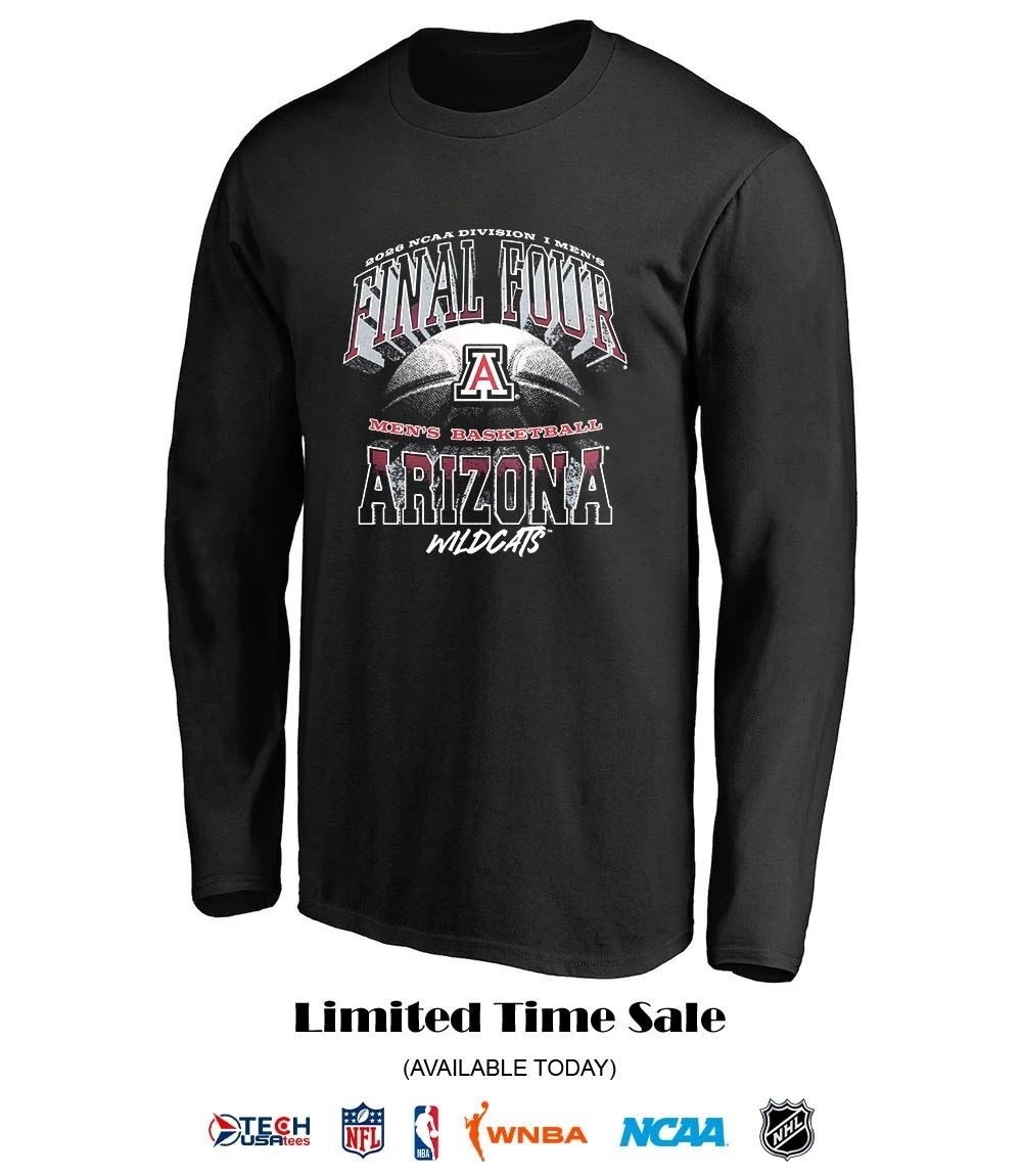 2026 NCAA Division I Men’s Basketball Final Four Arizona Wildcats shirt