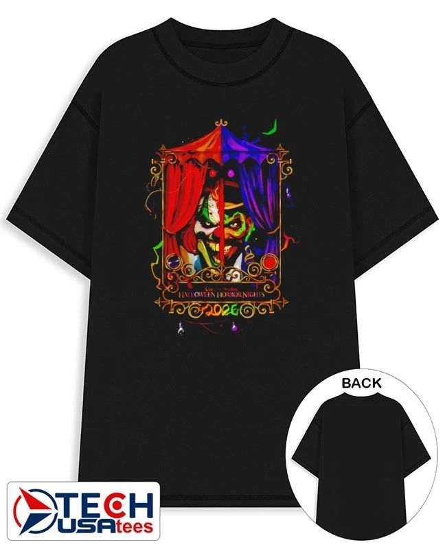 Halloween Horror Nights 2026 Jack the Clown and Dr. Oddfellow shirt by chocolatecoup