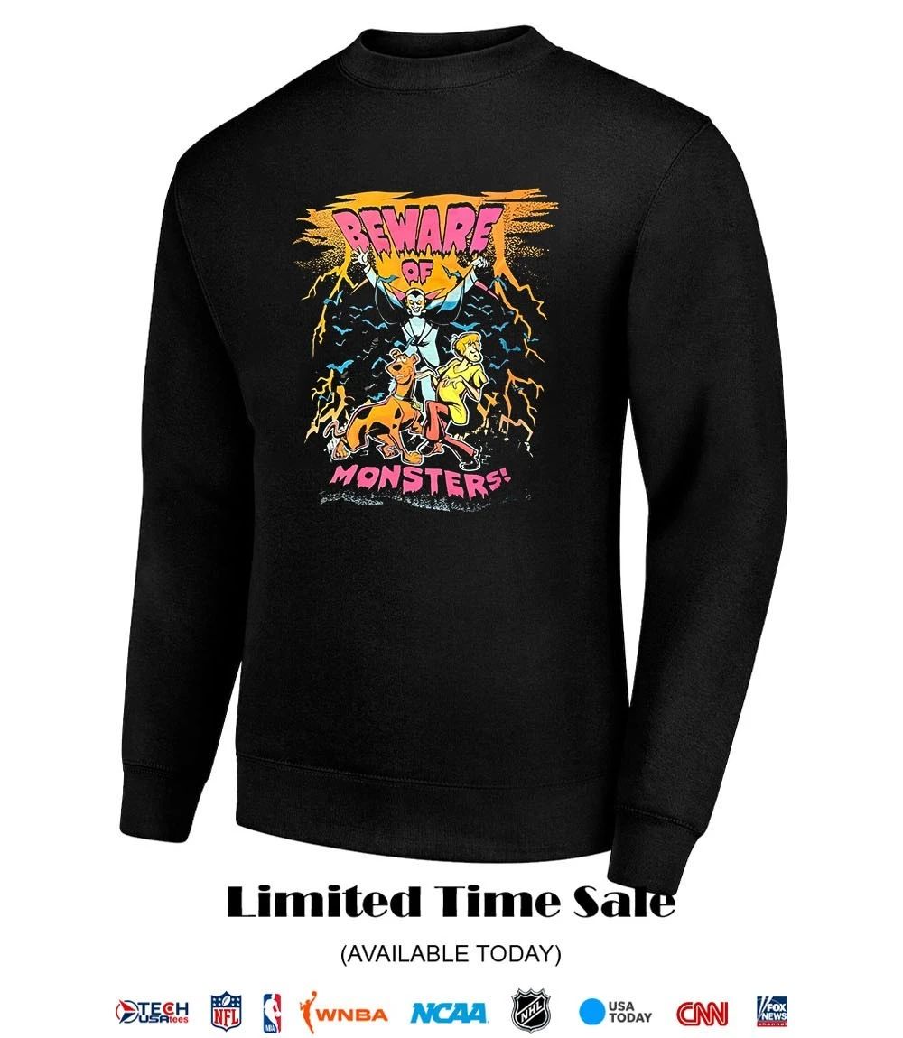 Beware of Monsters Scooby-Doo and Shaggy Halloween shirt
