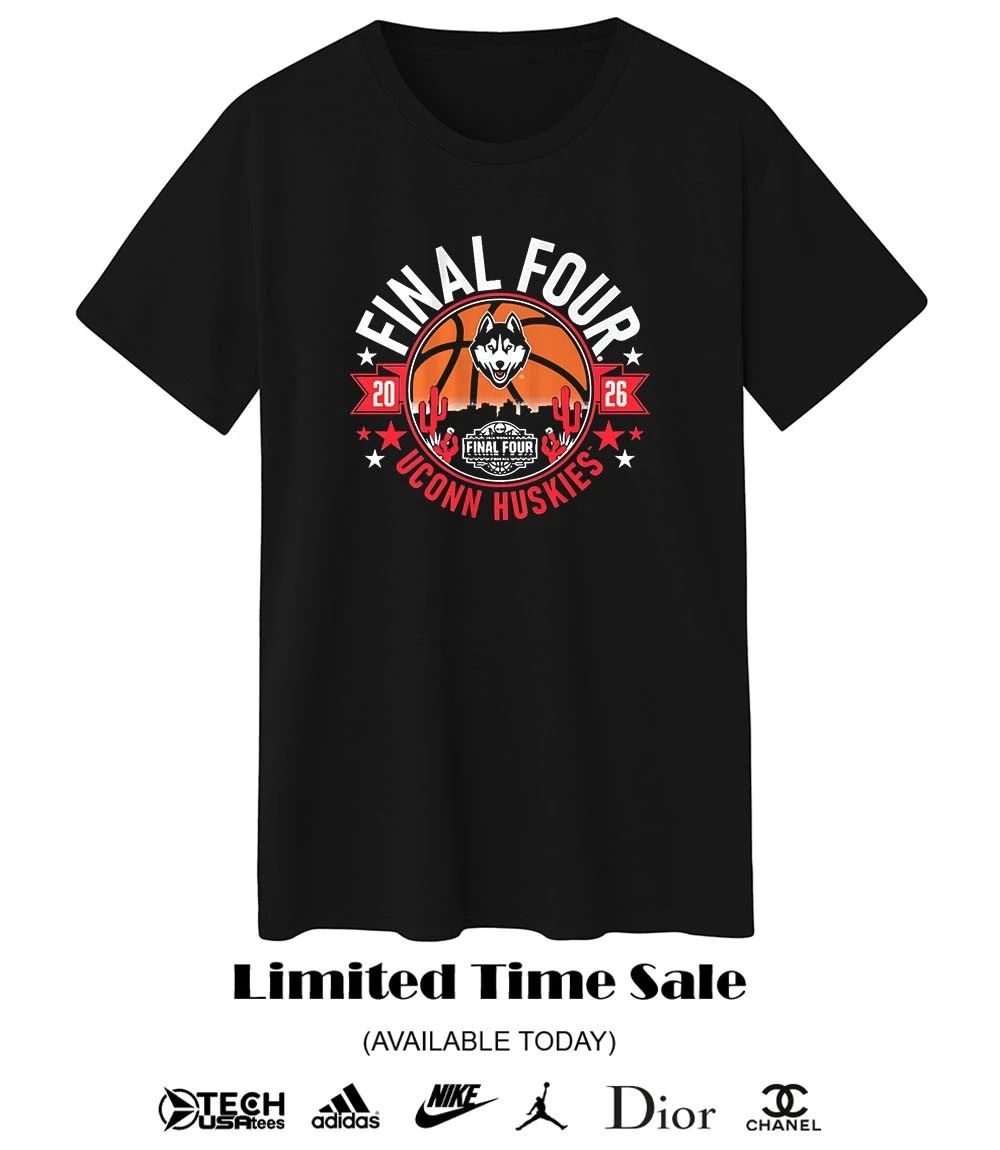UConn Huskies 2026 Final Four skyline shirt