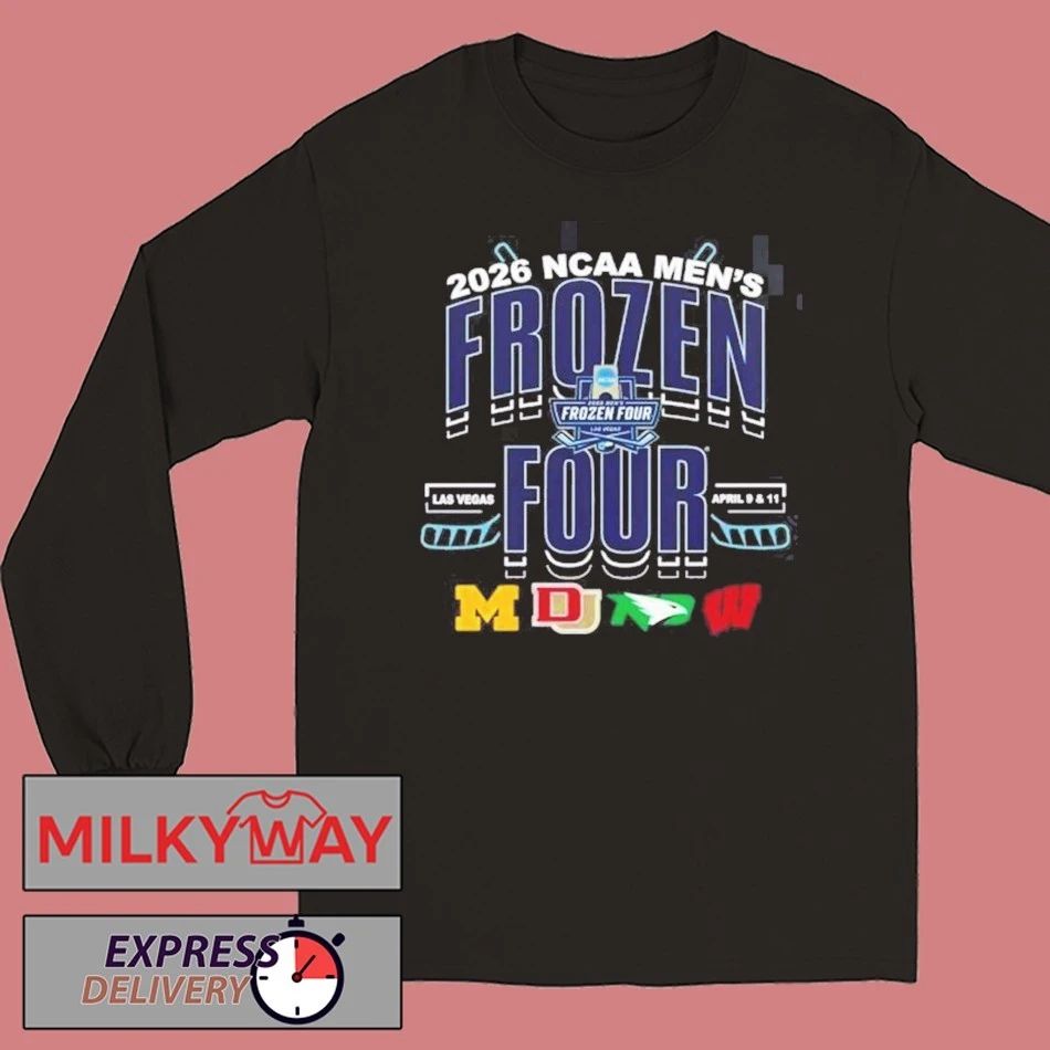 2026 NCAA Frozen Four Las Vegas Teams Matchup Logo T-Shirt