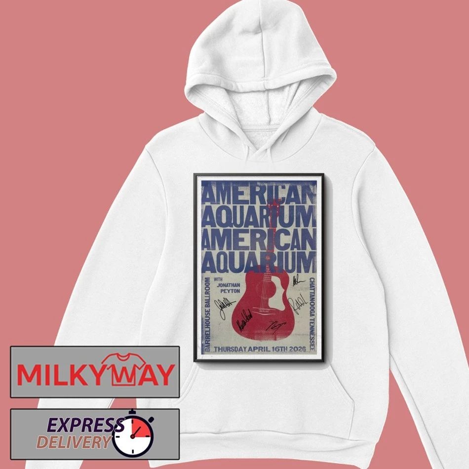 BJ Barham of American Aquarium Barrelhouse Ballroom Chattanooga, TN Apr 16 2026 Poster shirt