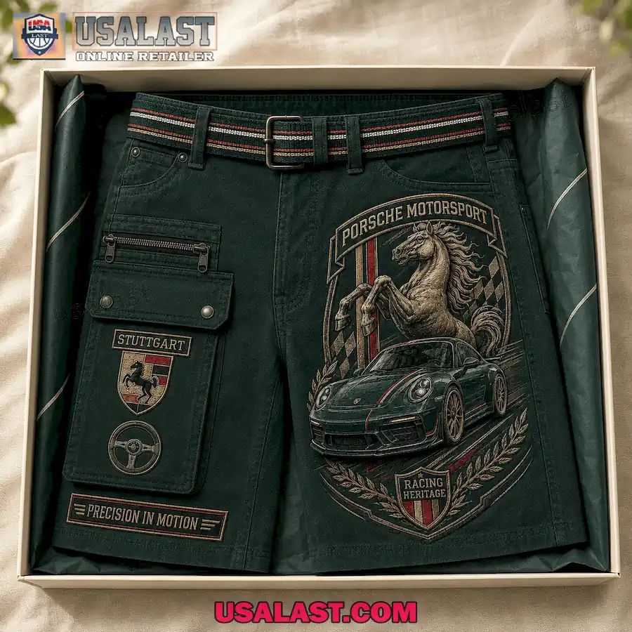 Porsche Motorsport 911 Racing Men Cargo Short