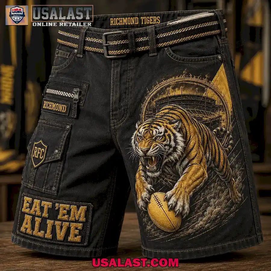 Richmond Tigers RFC Eat Em Alive Men Cargo Short