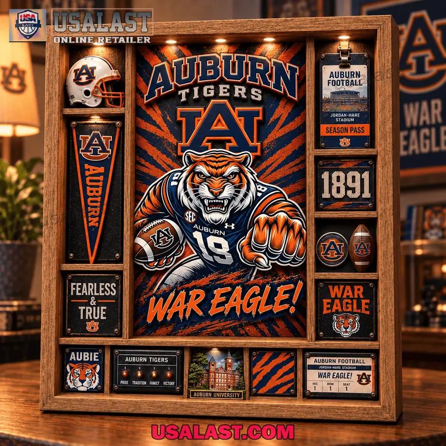 Auburn Tigers Custom Frame Light Box