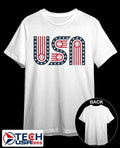USA stars stripes and baseball shirt