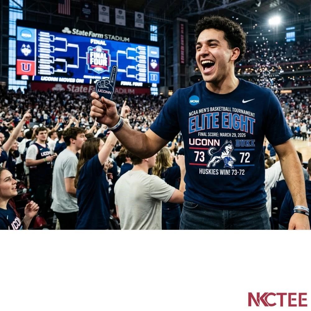 NKCtees 2026 NCAA men’s basketball Tournament Elite Eight UConn 73 72 Duke shirt