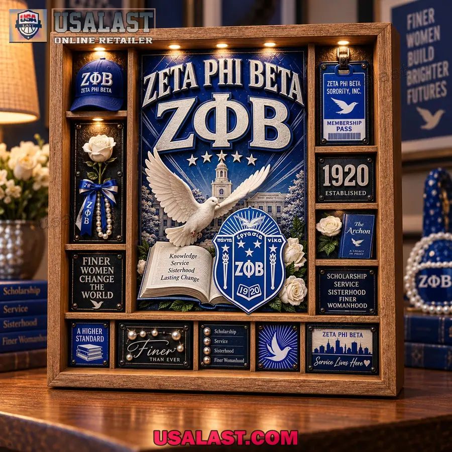 Zeta Phi Beta Custom Frame Light Box