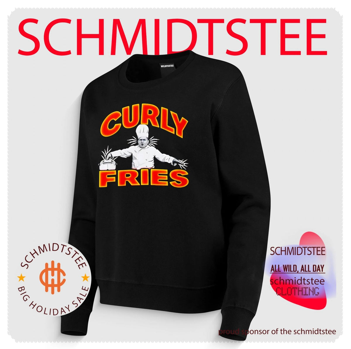 The Three Stooges Curly Fries 90s shirt