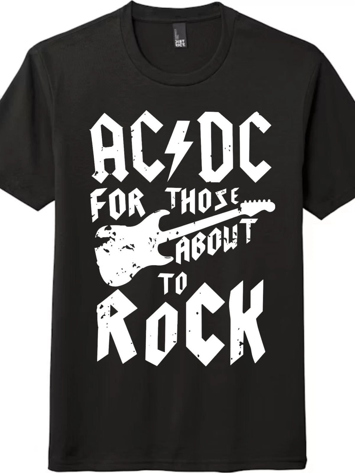 Vintage Rock Graphic Tee | AC/DC Inspired Unisex Casual Shirt