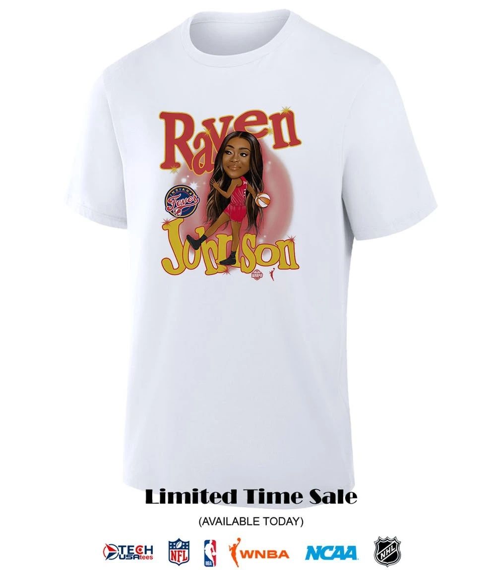 Raven Johnson Draft Indiana Fever 2026 WNBA caricature shirt