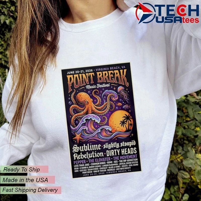 Point Break Music Festival 2026 Virginia Beach VA shirt