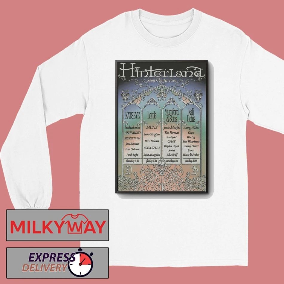 Hinterland Jul 30-Aug 2 2026 Avenue Of The Saints In St. Charles Iowa Poster shirt