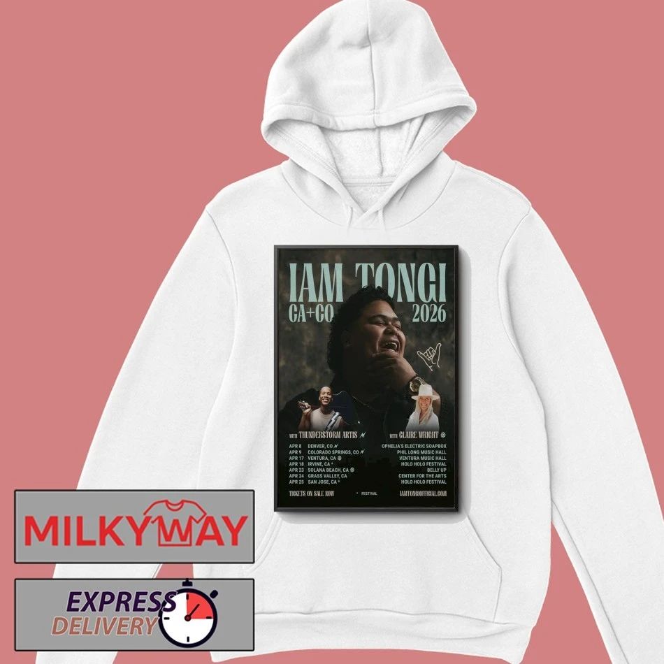 Poster Iam Tongi Tour 2026 THUNDERSTORM ARTIS New shirt