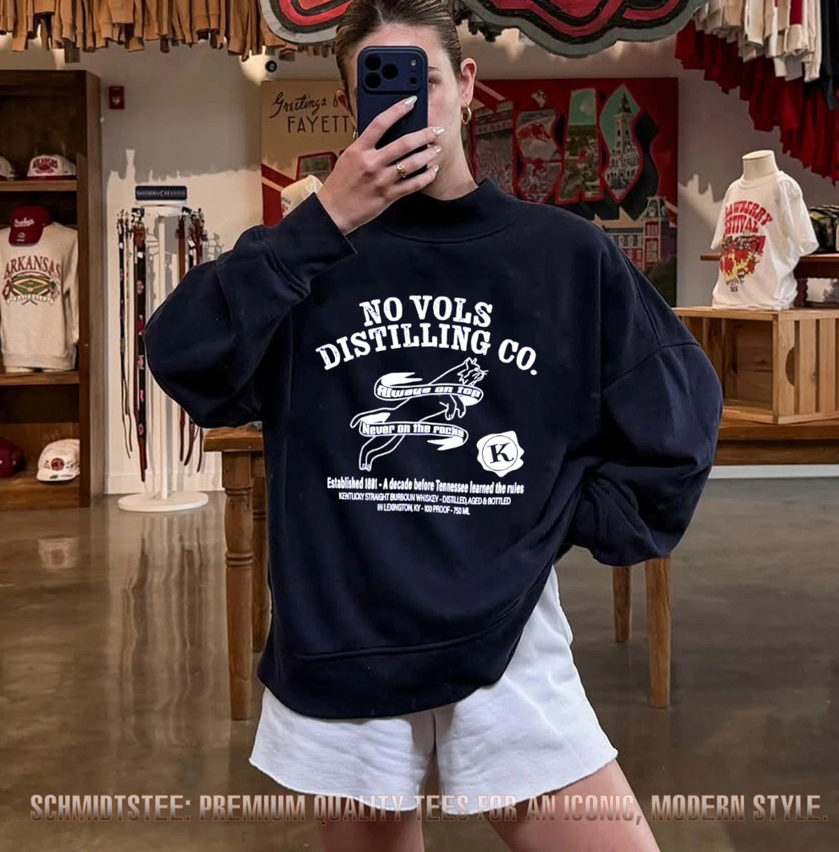 No Vols Distilling Co Kentucky Straight Bourbon Whiskey Always on Top Never on the Rocks shirt