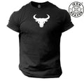 Bull T Shirt Gym Clothing Bodybuilding Training Workout Exercise Boxing MMA Top