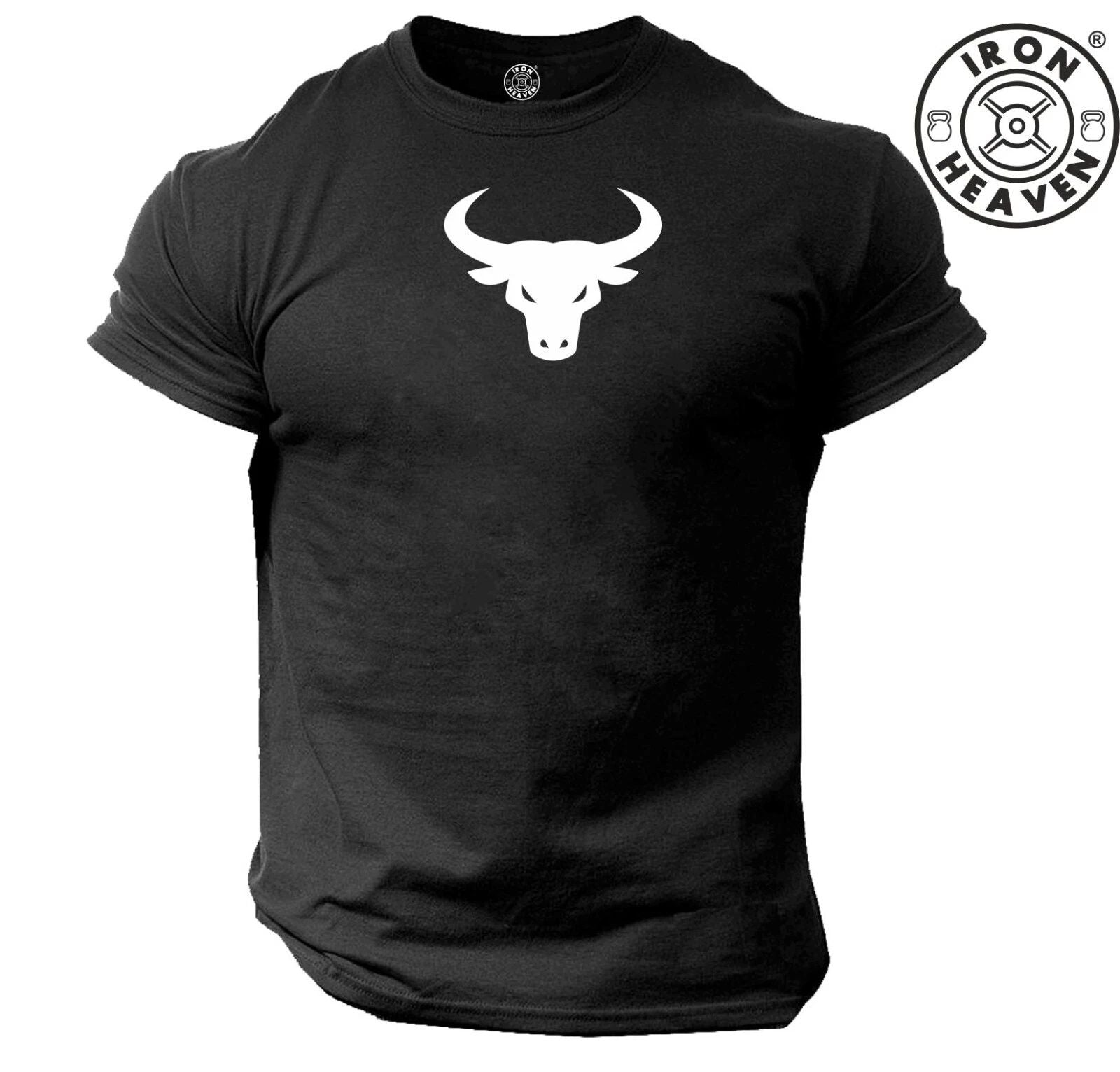 Bull T Shirt Gym Clothing Bodybuilding Training Workout Exercise Boxing MMA Top