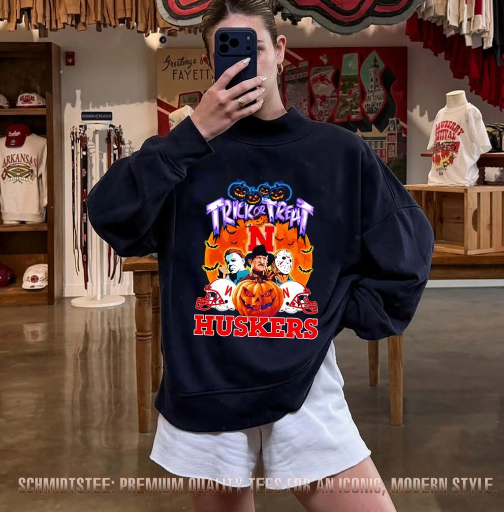 Nebraska Cornhuskers x Horror Characters Trick Or Treat Halloween 2026 shirt