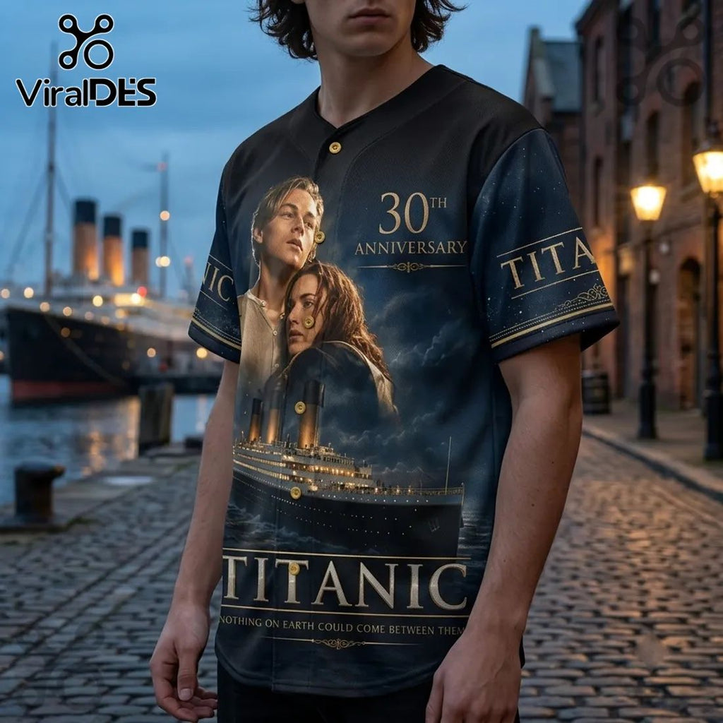 Titanic 30th Anniversary The King Of The World Baseball Jersey