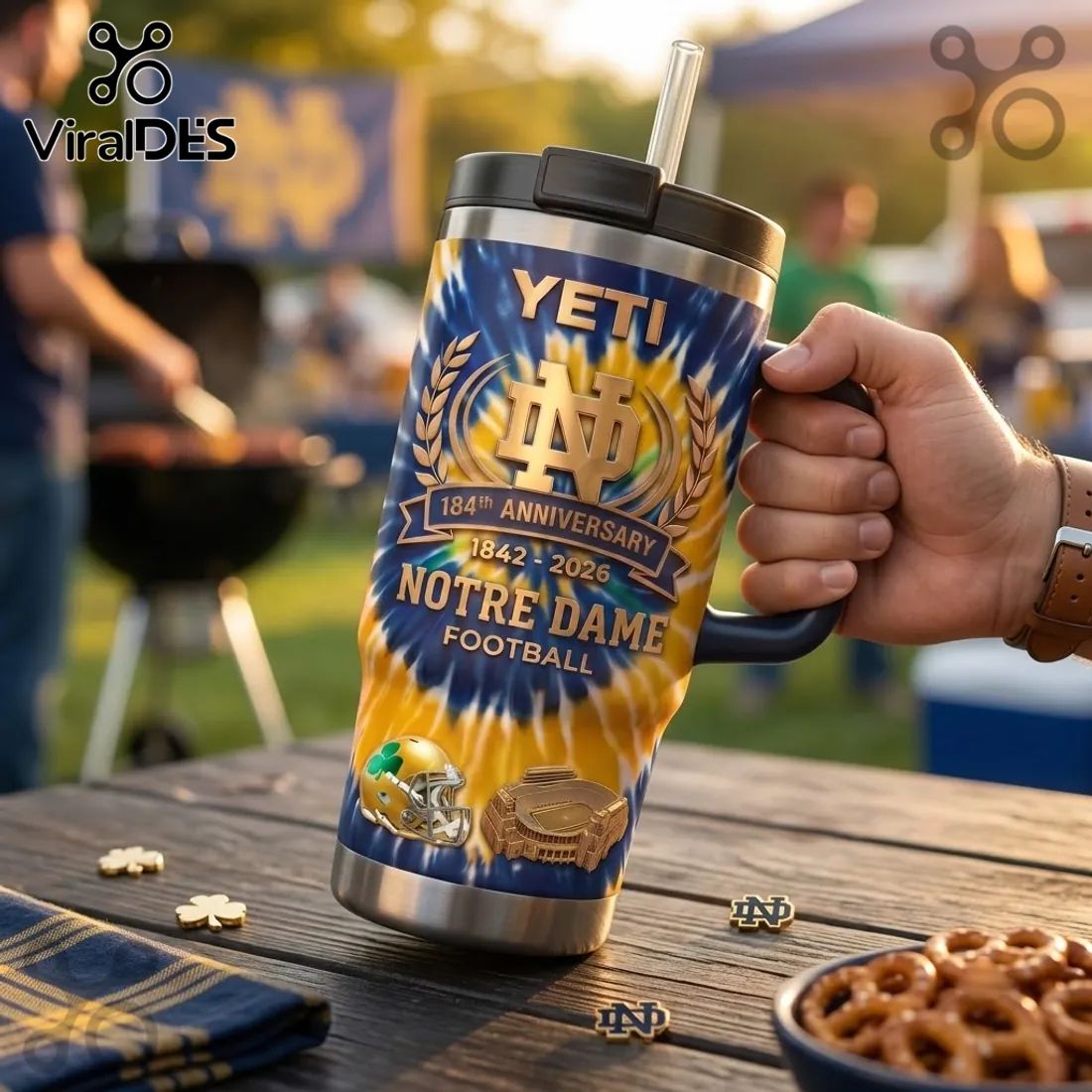 Notre Dame Fighting Irish 184th Anniversary Tumbler