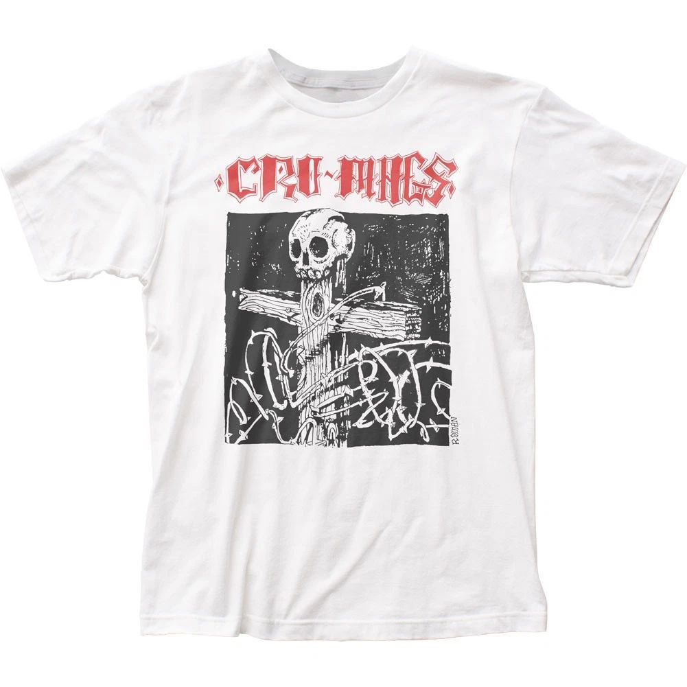 Cro-Mags Cross and Thorns Mens T Shirt Music Classic Rock Band Tee New White