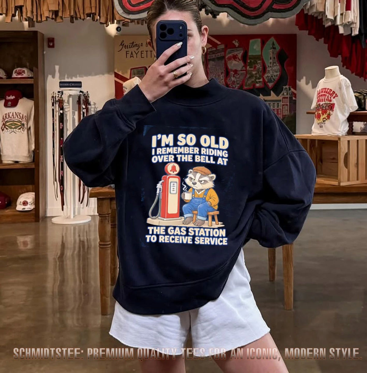 I’m So Old I Remember Riding over the Bell at the Gas Station to Receive Service shirt