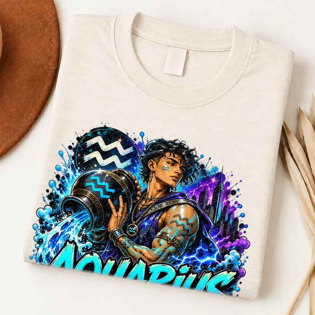 Aquarius Visionary Flow Zodiac Shirt