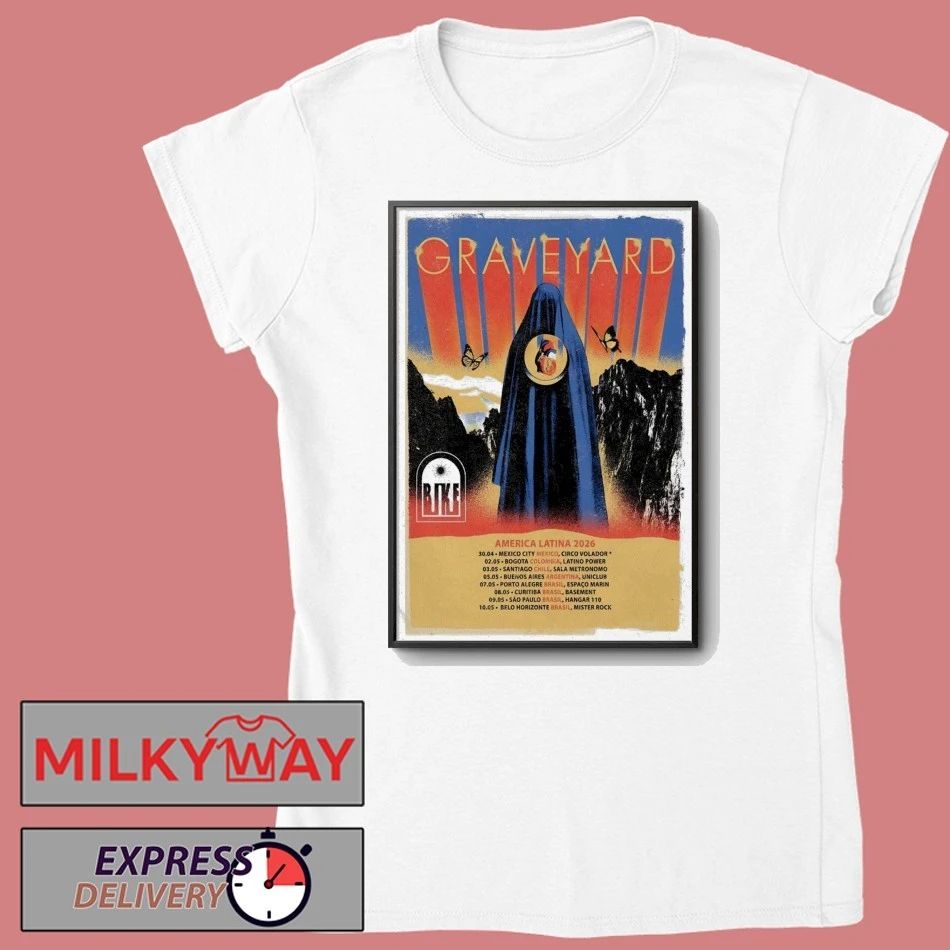 Poster Graveyard Tour America Latina 2026 shirt