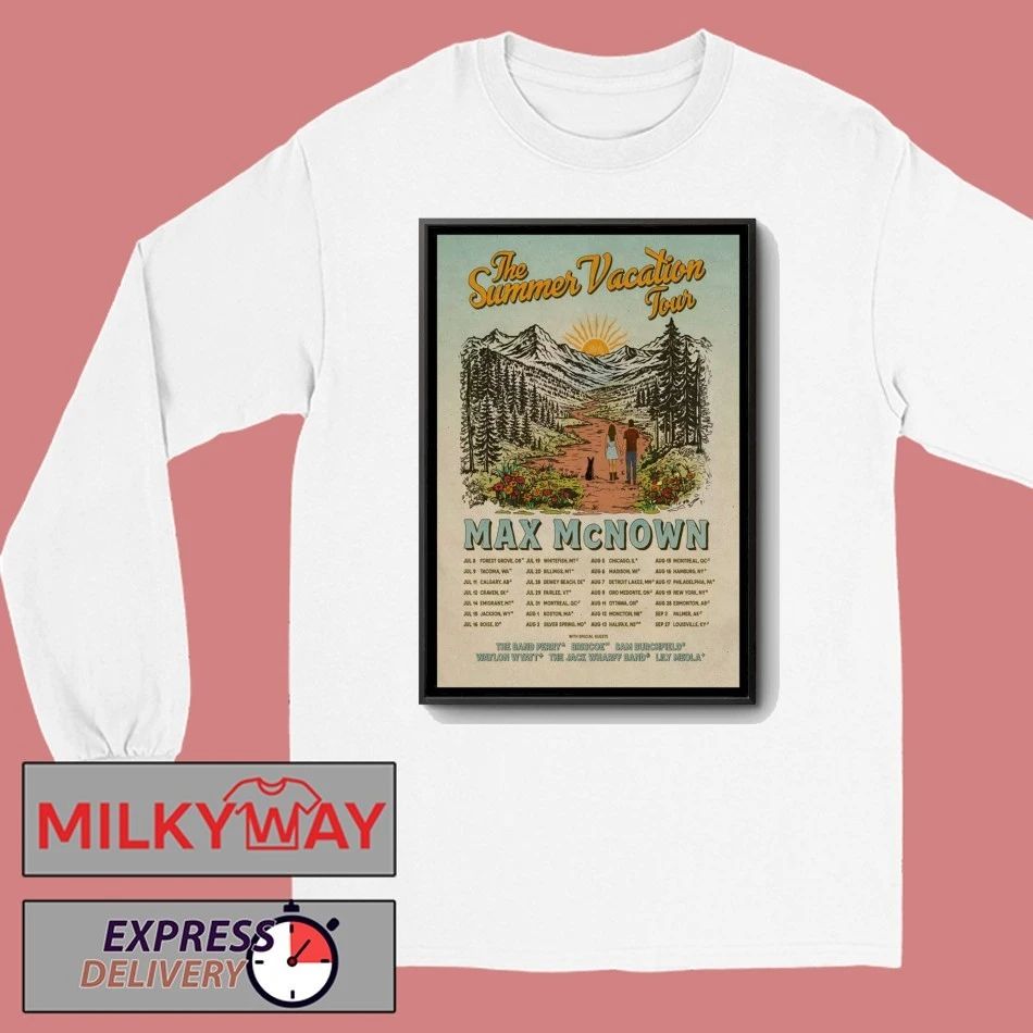 Max McNown The Summer Vacation 2026 Tour Poster shirt