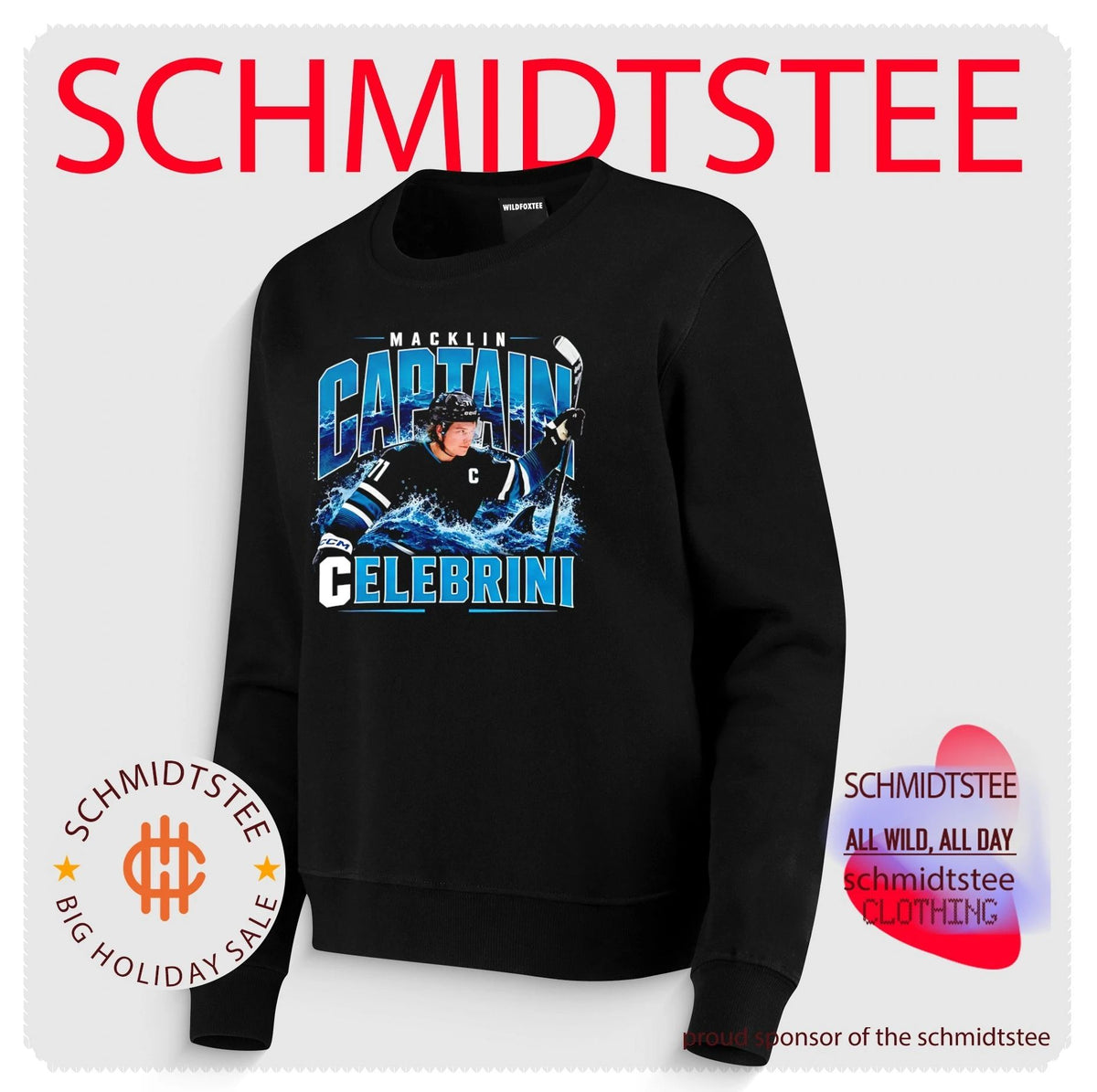 Macklin Celebrini San Jose Sharks Captain graphic shirt