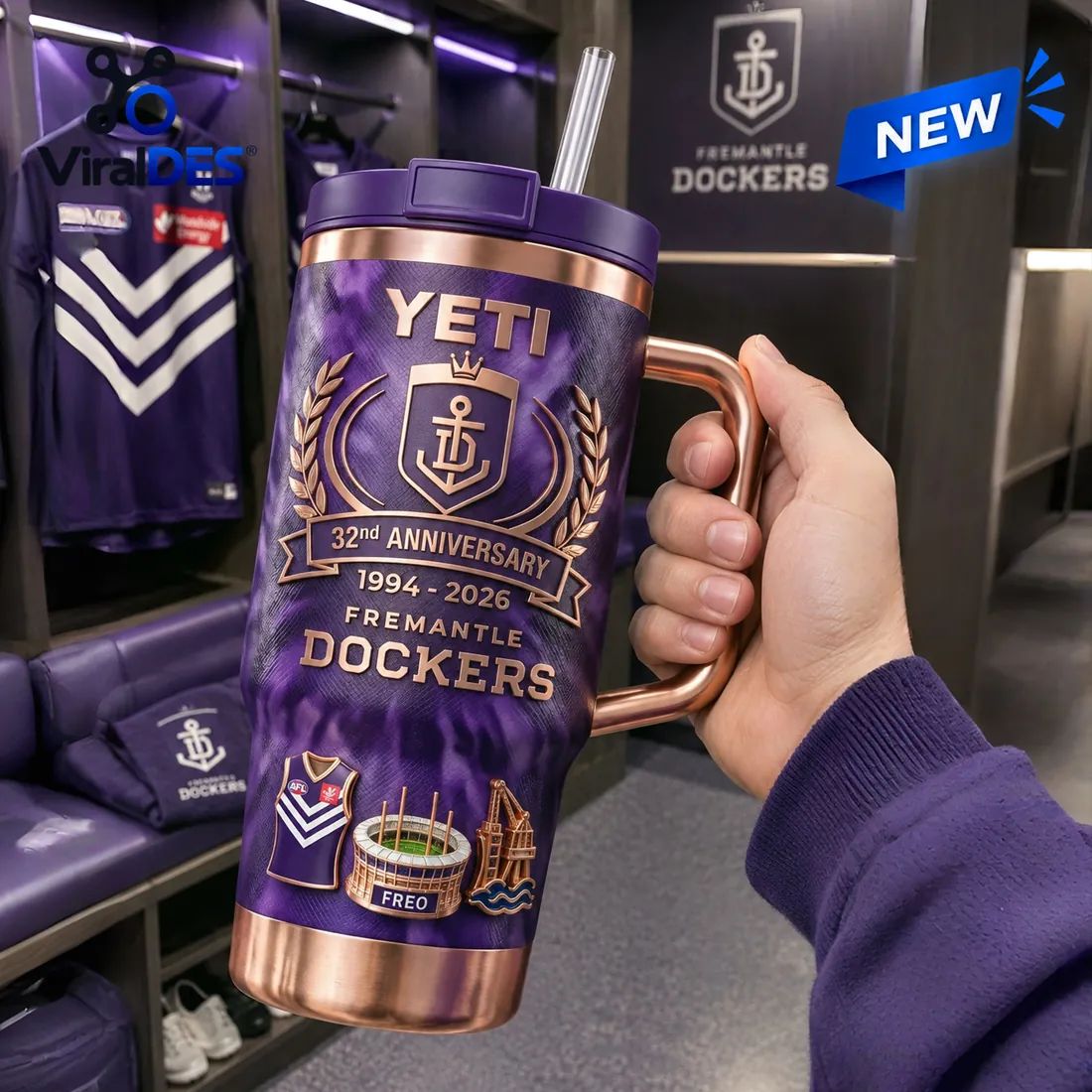 Fremantle Dockers 32nd Anniversary Stanley Tumbler